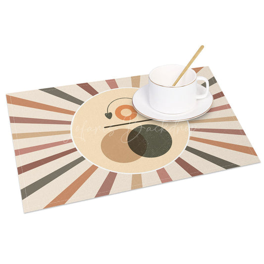 Lofaris Here Comes Sun Music World Cute Set of 4 Placemats