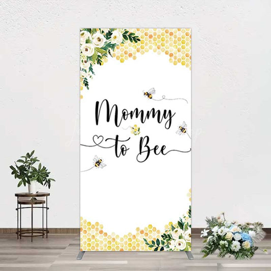 Lofaris Honeycomb Mommy To Bee Baby Shower Rectangle Backdrop