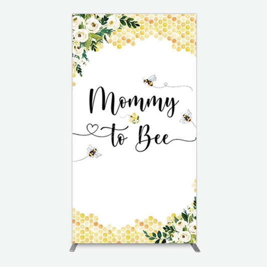 Lofaris Honeycomb Mommy To Bee Baby Shower Rectangle Backdrop