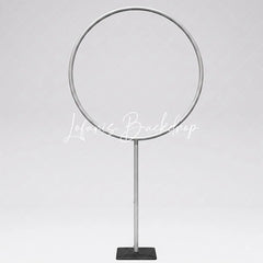 Lofaris Hoop Balloon Circle Loop Stand for Party Question Mark Half Shape Gender Reveal Decor Frame