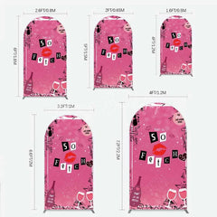 Lofaris Hot Pink That is So Fetch Arch Backdrop Mean Girls Theme Bridal Shower and Party Decoration