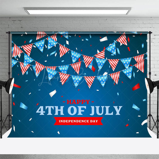 Lofaris Independence Day July 4th Flags Holiday Backdrop