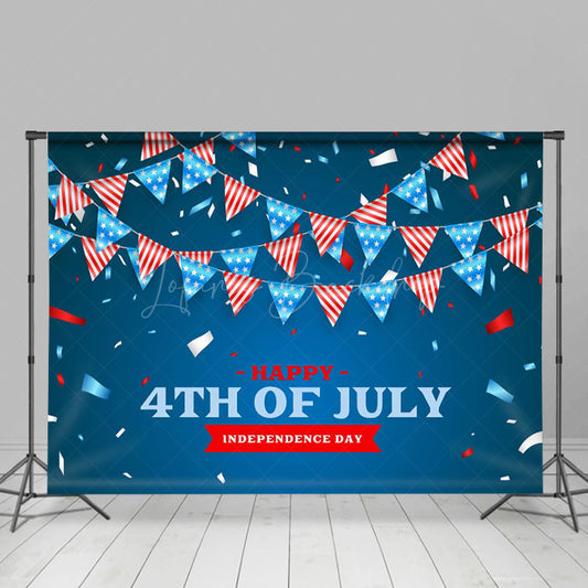 Lofaris Independence Day July 4th Flags Holiday Backdrop
