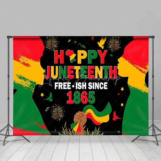 Lofaris Juneteenth Freedom Day Backdrop Free-ish Since 1865 Photography Background African American Heritage Party Decor