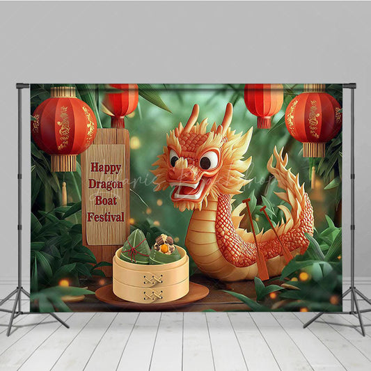 Lofaris Lantern Zongzi Artistic Dragon Boat Festival Backdrop