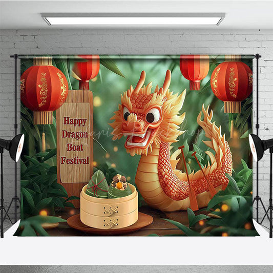 Lofaris Lantern Zongzi Artistic Dragon Boat Festival Backdrop