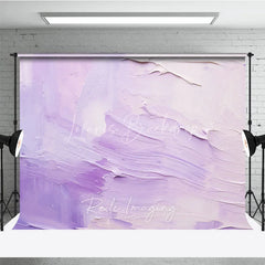Lofaris Lavender and White Abstract Oil Painting Texture Photography Backdrop Artistic Portrait Photo Studio Prop