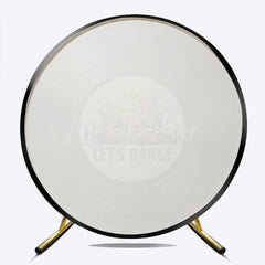 Lofaris Let’s Dance Anniversary Round Backdrop 70s 80s Disco Party Vinyl Record Music Themed Photo Booth Decor