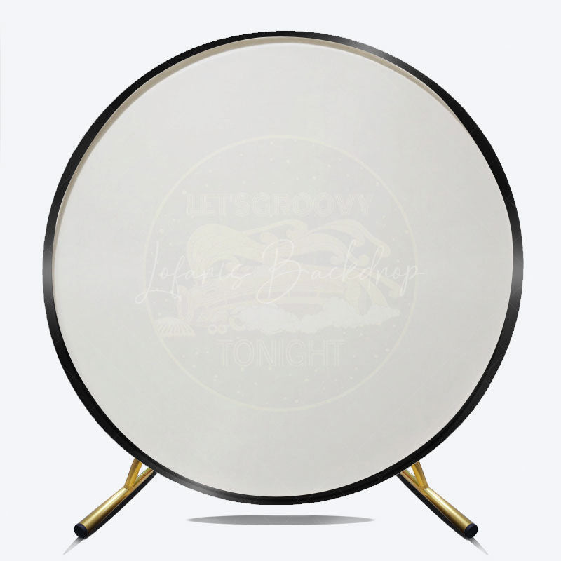 Lofaris Let’s Groovy Tonight 70s Round Backdrop Soul Train Inspired Disco Party Retro Funk Music Birthday Decor