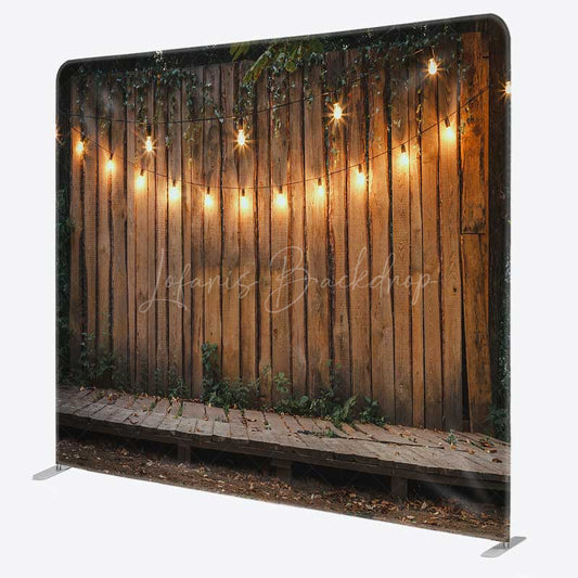 Lofaris Light Stage Backyard Night Party Pillow Case Backdrop