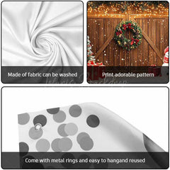Lofaris Lighted Barn Door Christmas Vibe Garage Banner