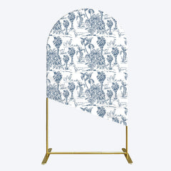 Lofaris Line Trees Wetland Animals Birthday Arch Backdrop