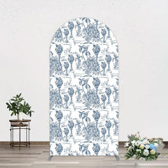 Lofaris Line Trees Wetland Animals Birthday Arch Backdrop