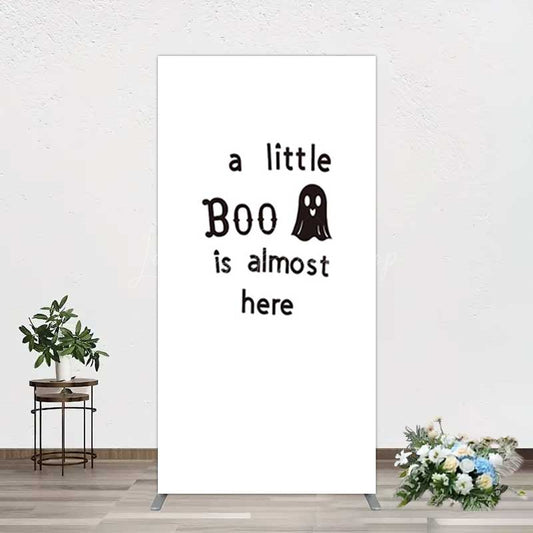 Lofaris Little Boo Almost Here Baby Shower Rectangle Backdrop