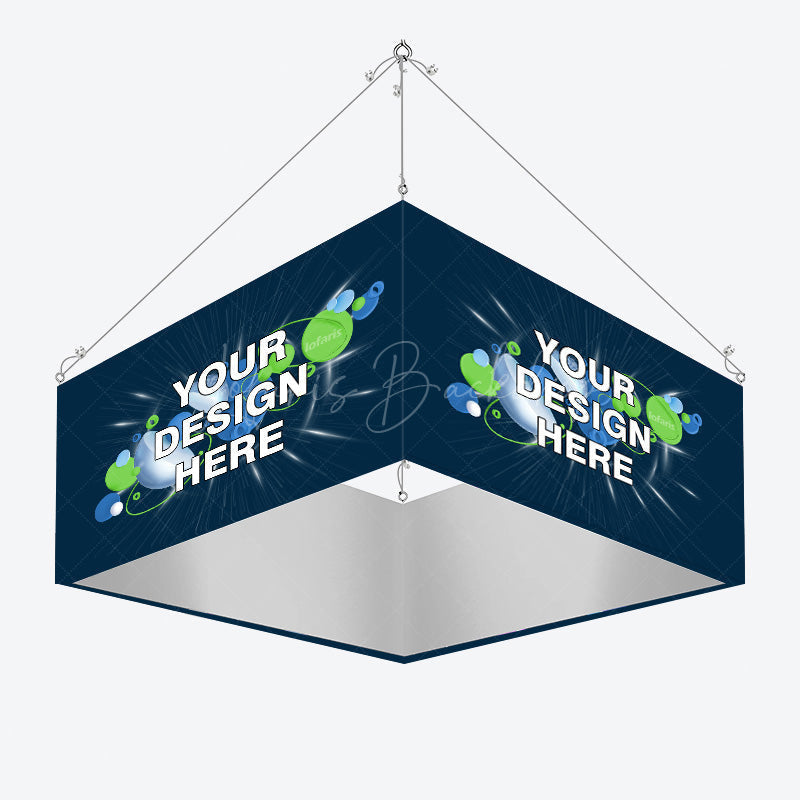 Lofaris Sky Tube Square Hanging Banners for Trade Show