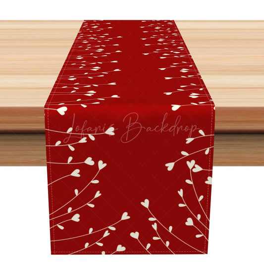 Lofaris Love Flower Root Sprout Valentines Day Table Runner