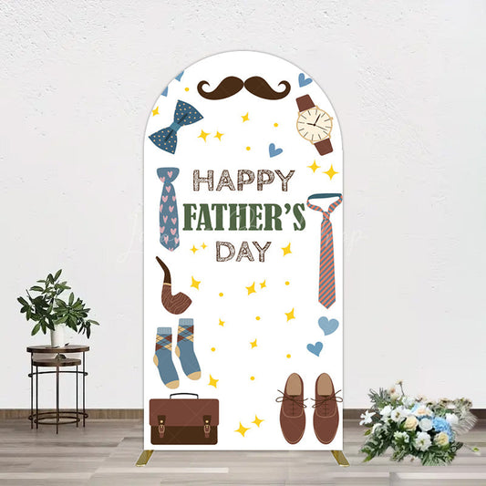 Lofaris Love Stars Tie Watch Happy Fathers Day Arch Backdrop