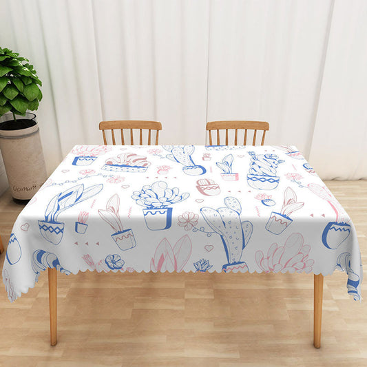 Lofaris Lovely Holiday Tablecloth with Carnival Pattern for Circus Themed Birthday Party and Festive Events
