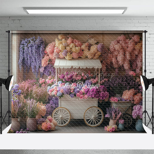 Lofaris Lovely Sweet Fresh Flowers Indoor Wedding Backdrop