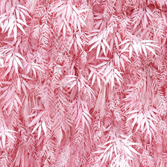 Lofaris Lush Pink Artificial Flower Wall with Bamboo Leaf Design Elegant Wedding and Party Event Decor