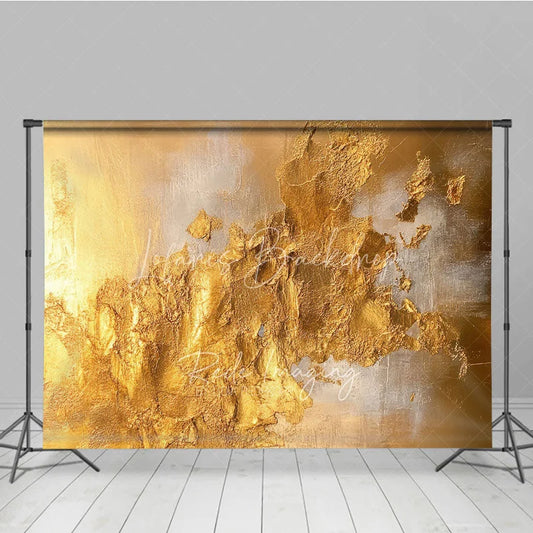 Lofaris Luxurious Gold and Silver Abstract Photography Backdrop Elegant Metallic Texture for Studio Portraits Events.