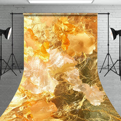 Lofaris Luxurious Golden Foil Texture Sweep Backdrop Elegant Party Photography Background for Celebrations