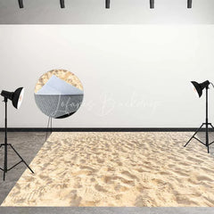 Lofaris Luxury Abstract Ocean Waves Golden Starfish Seashells Room Set Backdrop Beach Photography Studio Decor