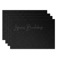 Lofaris Luxury Black Abstract Placemats Set of 4 Modern and Elegant Design for Formal Dining Table Setting