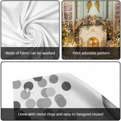 Lofaris Luxury Indoor Fireplace Xmas Tree Garage Door Banner