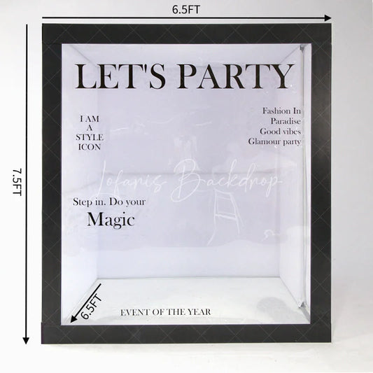 Lofaris Magazine Photo Booth Box for Birthday Wedding Party Event Decor