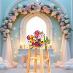 Lofaris Magical Butterfly Floral Arch Sweet Wedding Backdrop