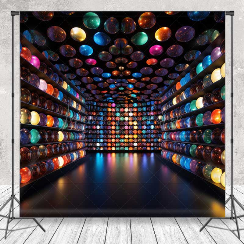 Lofaris Magical Galaxy Orbs and Celestial Shelves Room Set Backdrop Sci-Fi Inspired for Fantasy Themed Photos