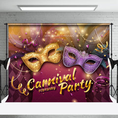 Lofaris Mask Masquerade Carnival February Party Backdrop