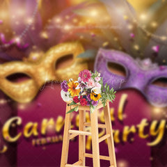Lofaris Mask Masquerade Carnival February Party Backdrop