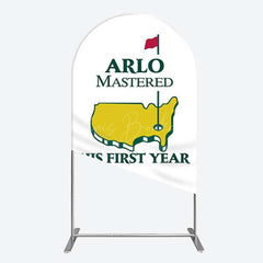 Lofaris Master His First Year Boys Birthday Arch Backdrop