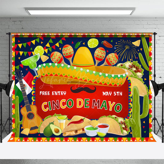 Lofaris May 5th Festival Mexico Dance Music Holiday Backdrop