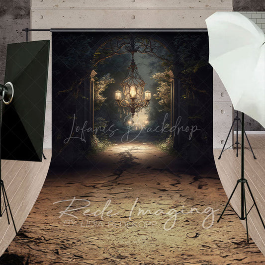 Lofaris Medieval Magic Chandelier Architecture Photo Backdrop