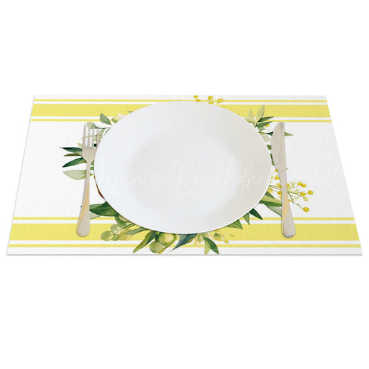 Lofaris Mediterranean Lemon Amalfi Coast Set of 4 Placemats