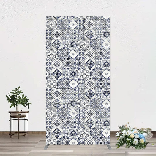 Lofaris Mediterranean Pattern Simple Birthday Rectangle Backdrop