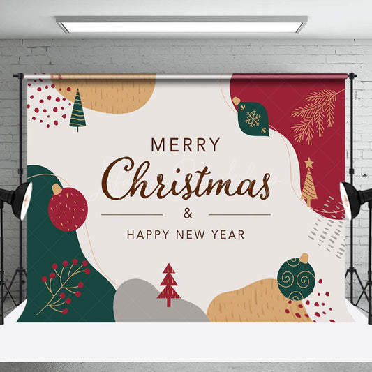 Lofaris Merry Christmas Vibe And Happy New Year Backdrop