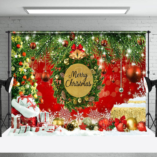 Lofaris Merry Christmas Winter Snow Xmas Decor Backdrop