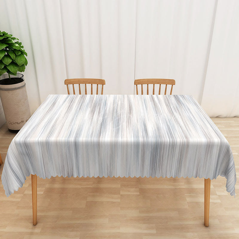 Lofaris Minimalist Grey Stripe Tablecloth Simple Modern Farmhouse Style for Everyday Kitchen and Dining Decor
