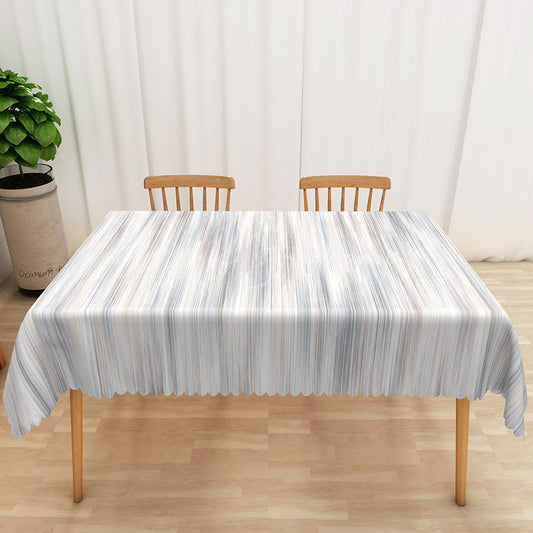 Lofaris Minimalist Grey Stripe Tablecloth Simple Modern Farmhouse Style for Everyday Kitchen and Dining Decor