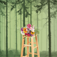 Lofaris Misty Forest Horror Scary Theme Photography Backdrop