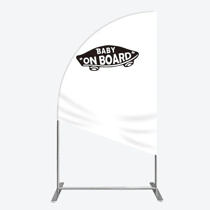 Lofaris Modern Chic White Metal Half Moon Arch Backdrop Versatile Decor for Birthday Party and Baby Shower Events