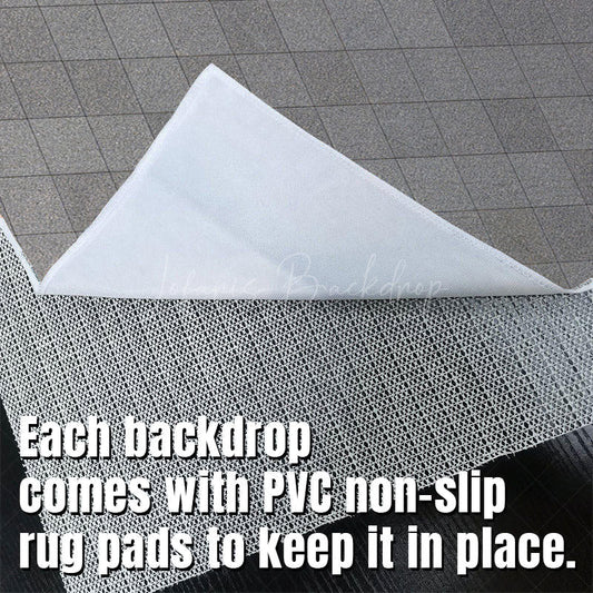 Lofaris Modern Grey Stone Pattern Plaid Fabric Floor Mat