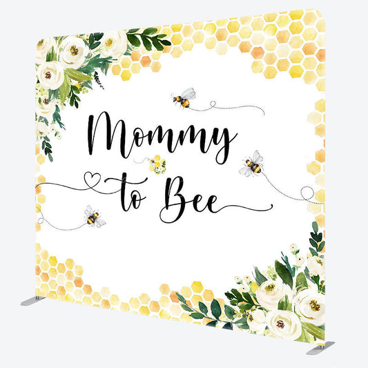 Lofaris Mommy To Bee Honeycomb Baby Shower Tension Backdrop