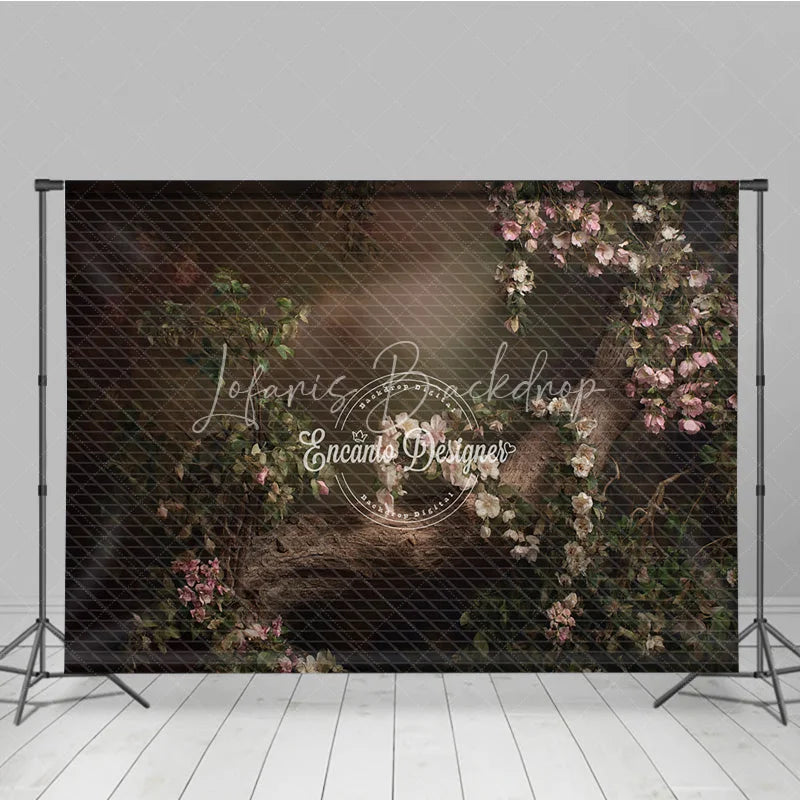Lofaris Moody Tree Branch Photography Backdrop Fine Art Enchanted Forest Dark and Painterly Portrait Background