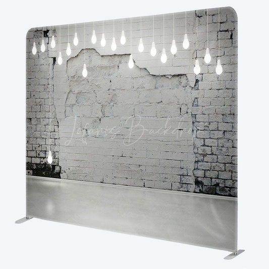 Lofaris Mottled Wall Light Bulbs Square Tension Backdrop