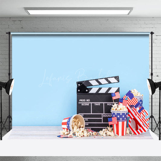 Lofaris Movie Theater Popcorn Birthday Cake Smash Backdrop